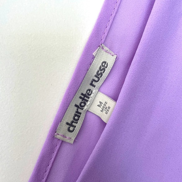 Charlotte Russe light purple playful romper - Picture 5 of 5